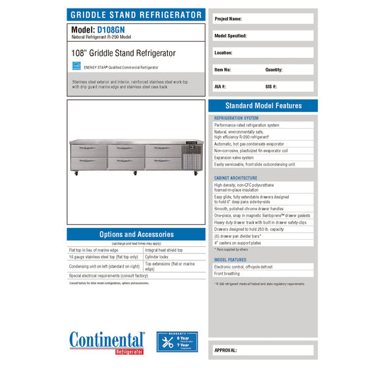 Spec Sheet