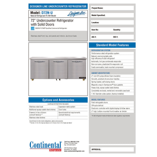 Spec Sheet