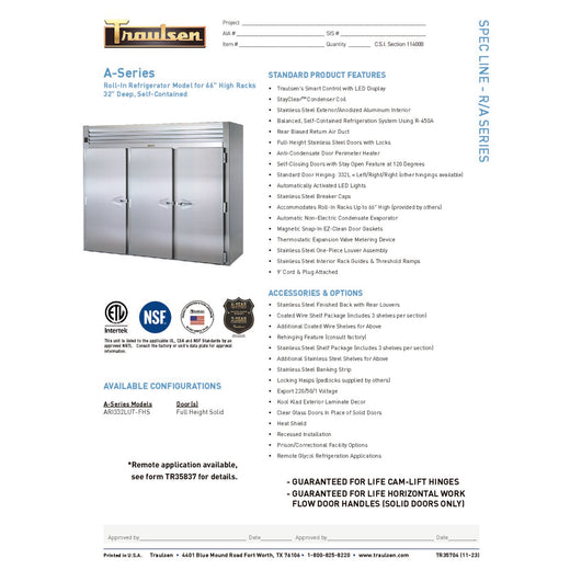 Spec Sheet
