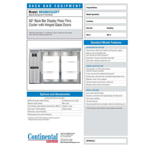 Spec Sheet