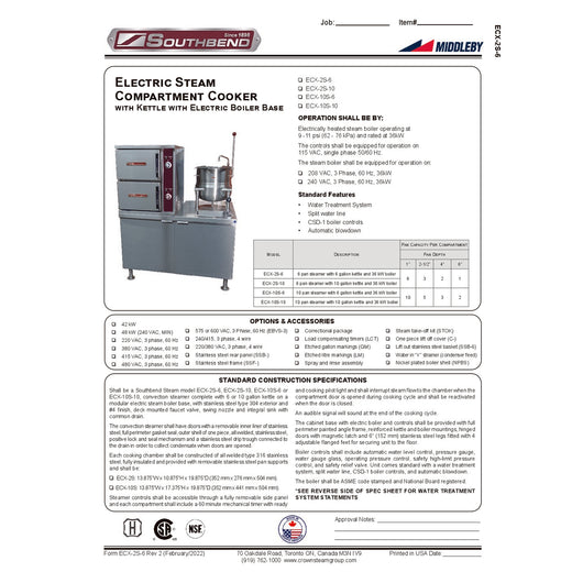 Spec Sheet