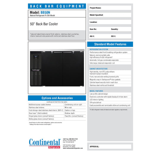 Spec Sheet