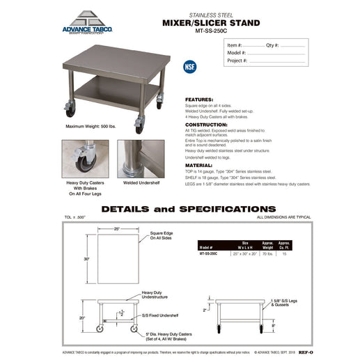 Spec Sheet