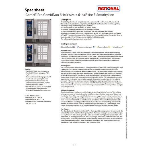 Security Line Spec Sheet