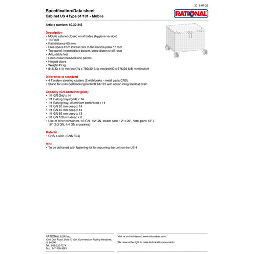 Spec Sheet
