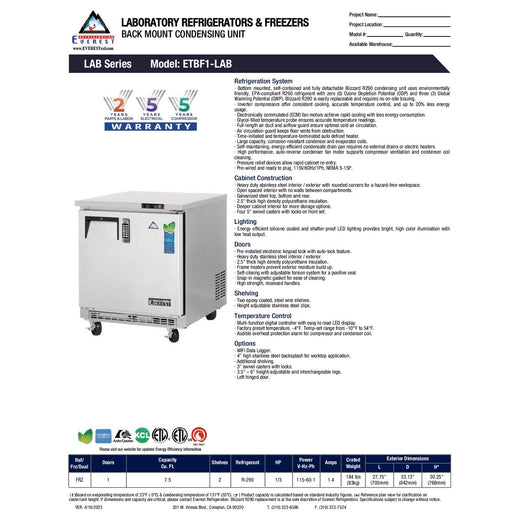 Spec Sheet