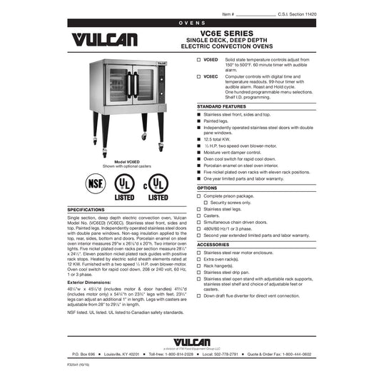Spec Sheet
