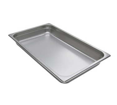 Adcraft 22F2 - Steam Table Pan, 20"¾ L × 12"¾ W × 2½" Deep, 22‑Gauge Stainless Steel - 1/Each