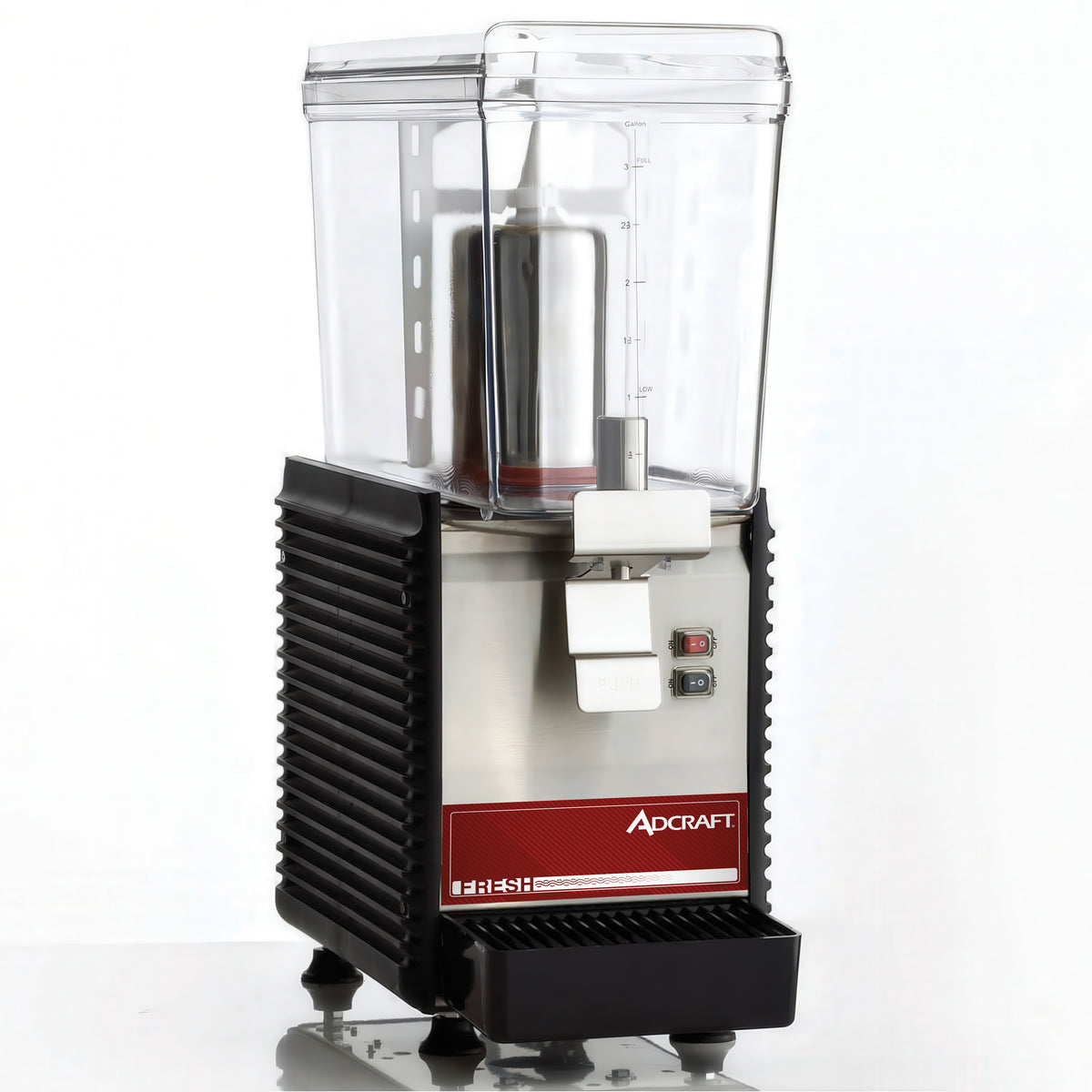 Adcraft ADC1BRDD Beverage Dispenser with Single Bowl / Paddle Type - 3.0 Gal (each) - 440W