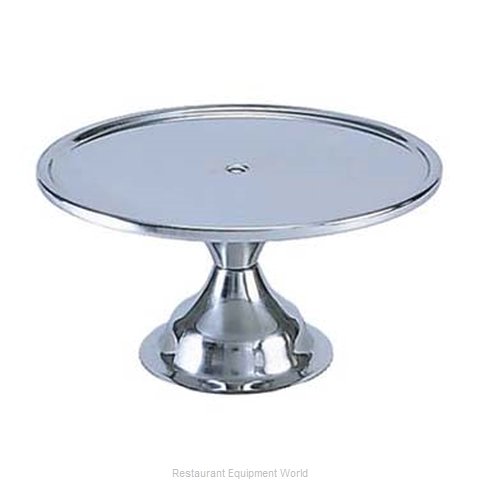 Adcraft CS-13A - Round Cake Stand, 12.8" Diameter, Steel Silver, BPA & PFAS Free, Wedding Desserts