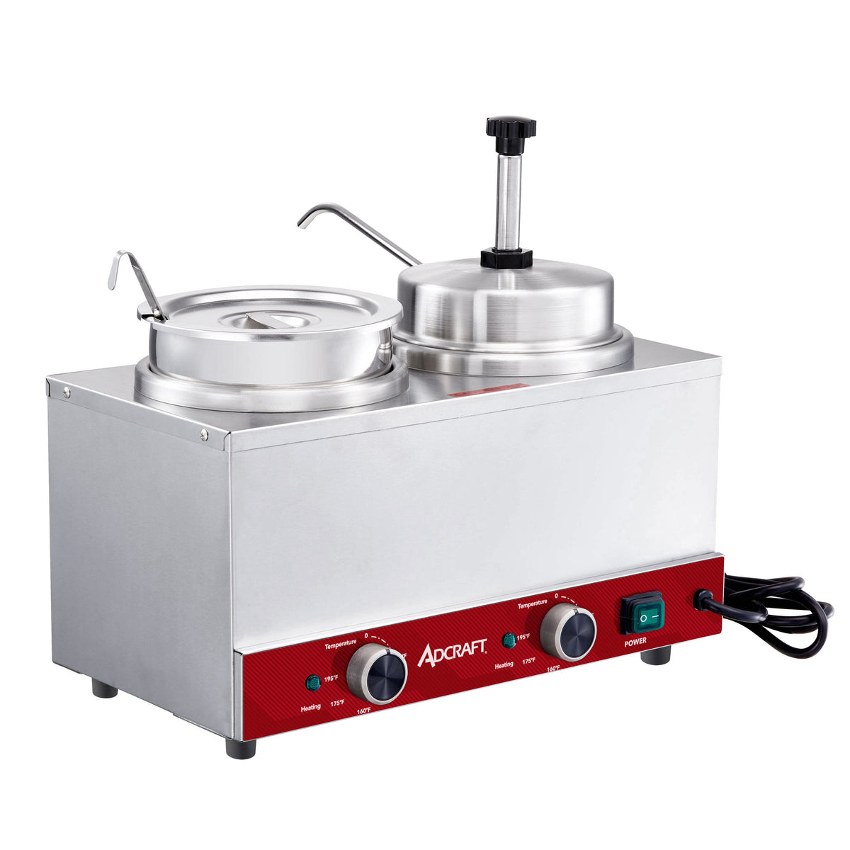 Adcraft NCW1P1L120 Countertop Food Pan Warmer/Cooker