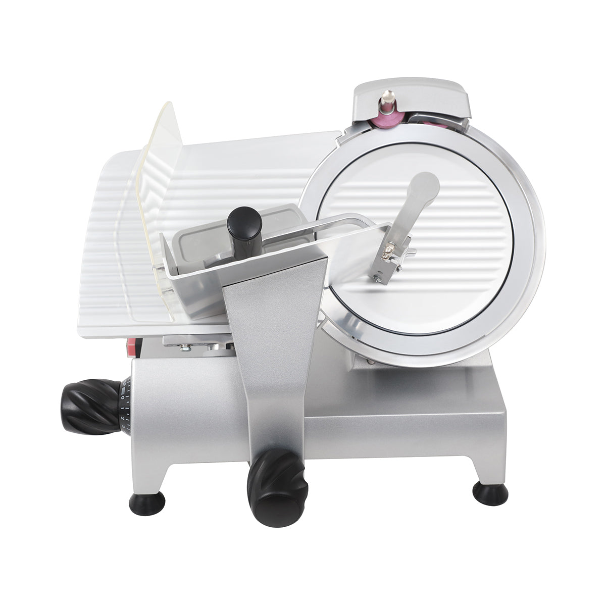 Adcraft SL-9 Meat Slicer – 9" Knife, 1/4 HP Belt Drive, Gravity Feed, 6"x5" Capacity, 5/8" Max Thickness, Aluminum, 120V
