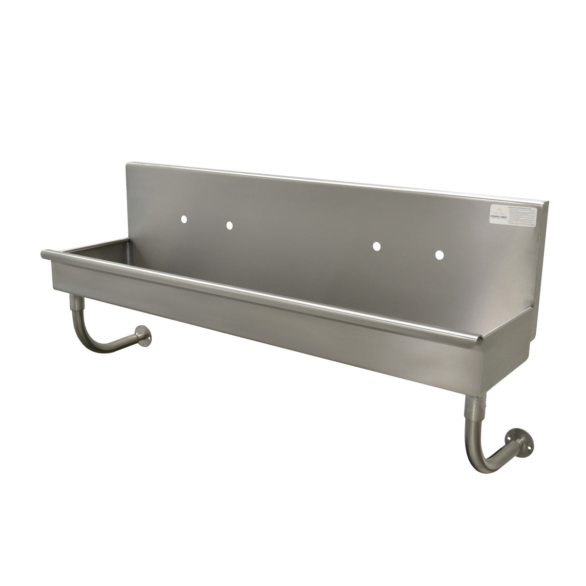 Advance Tabco 19-18-40-ADA 40" Wall Mounted Multi-Station Hand Sink without Faucet - 16 gauge