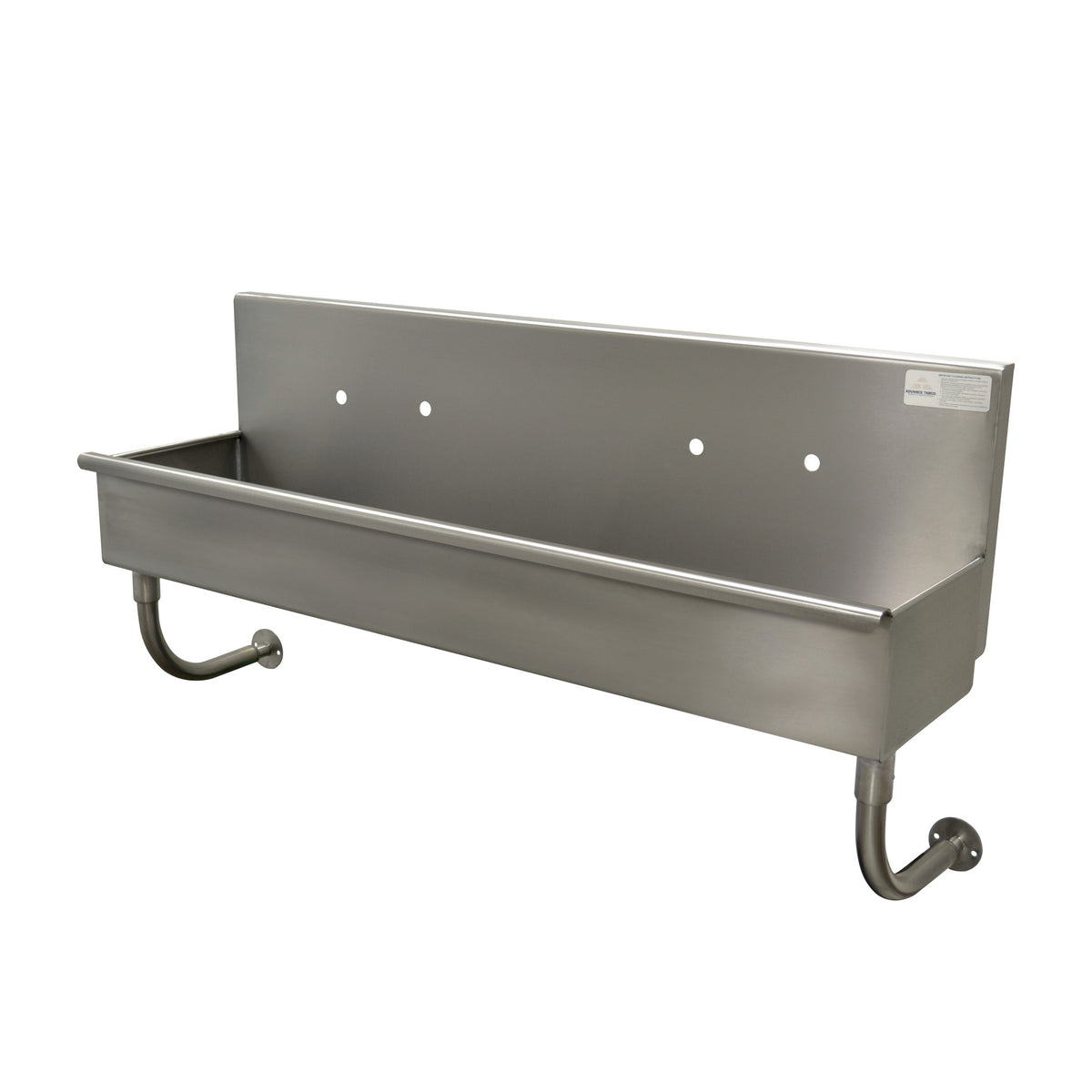 Advance Tabco 19-18-40 40" Wall Mounted Multi-Station Hand Sink without Faucet - 16 gauge