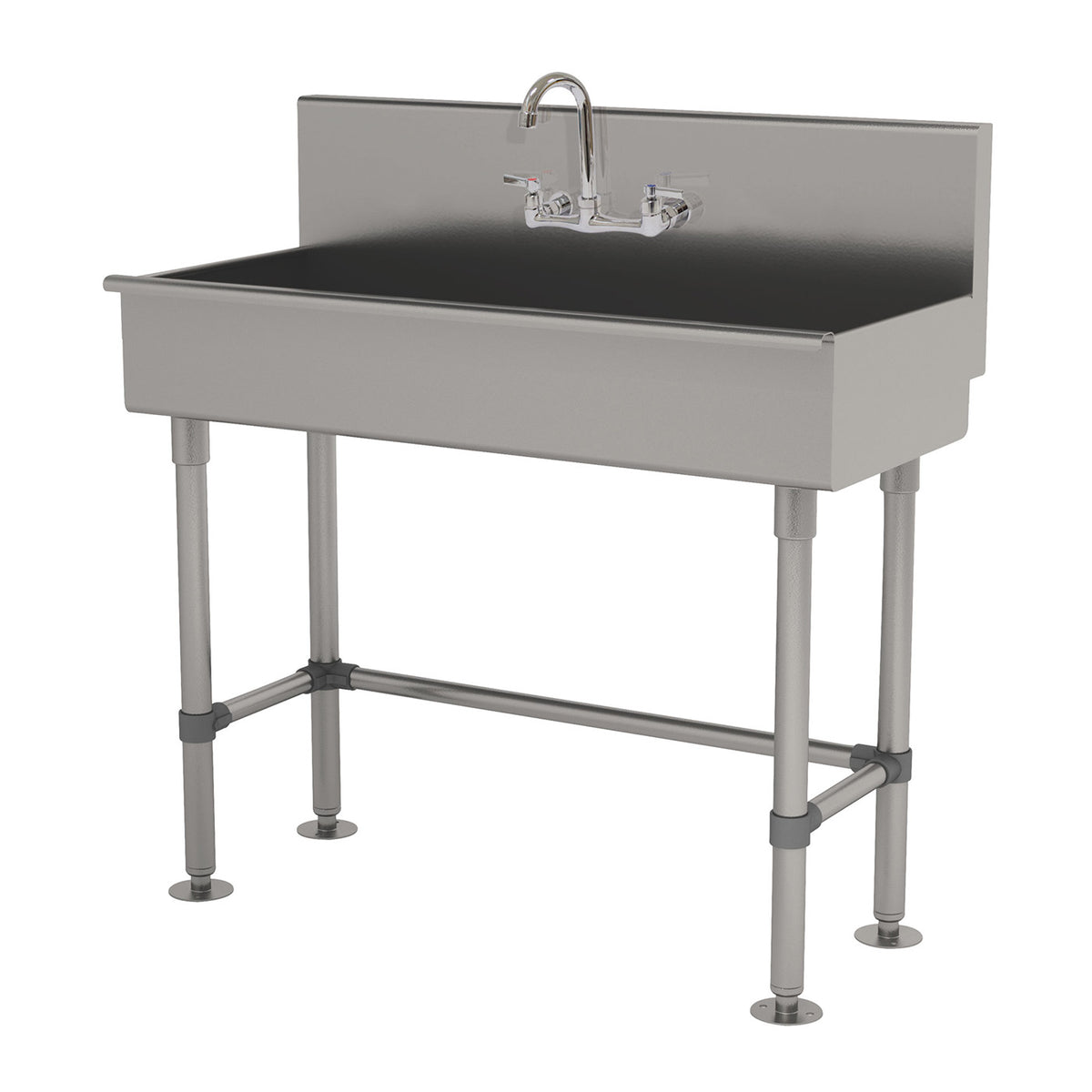 Advance Tabco 19-FM-1-ADA-F 40" Freestanding Hand Sink with Wrist Faucet- 16 gauge