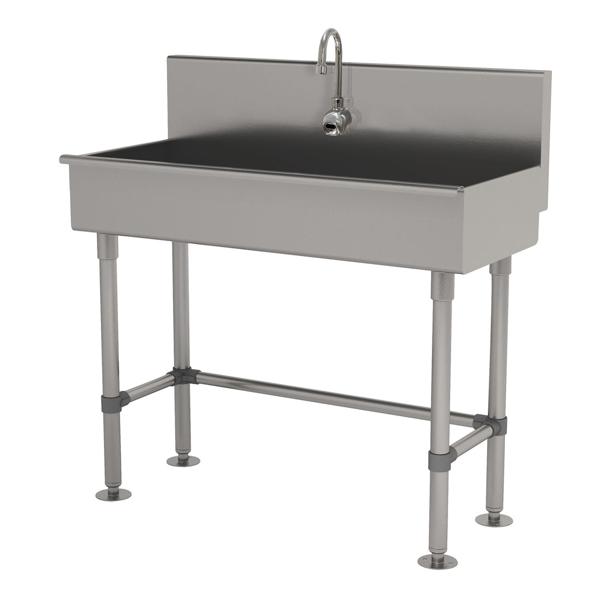 Advance Tabco 19-FM-1-EFADA 40" Freestanding Hand Sink with e-Faucet- 16 gauge