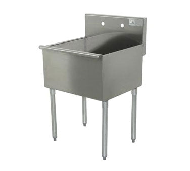 Advance Tabco 4-1-24 24" One Compartment Sink, 24"W x 21"L Bowl Without Drainboards