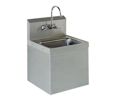 Advance Tabco 7-PS-747 17" Wall Mounted Hand Sink with Faucet & Apron/Skirt