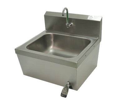 Advance Tabco 7-PS-78 25" Wall Mounted Hand Sink w/Hands Free Faucet & Single Knee Valve-18 gauge