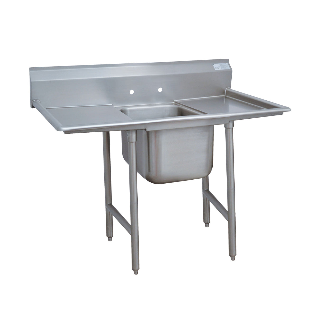 Advance Tabco 9-41-24-36RL 98" One Compartment Sink, 24"W x 24"L Bowl With 2 Drainboards