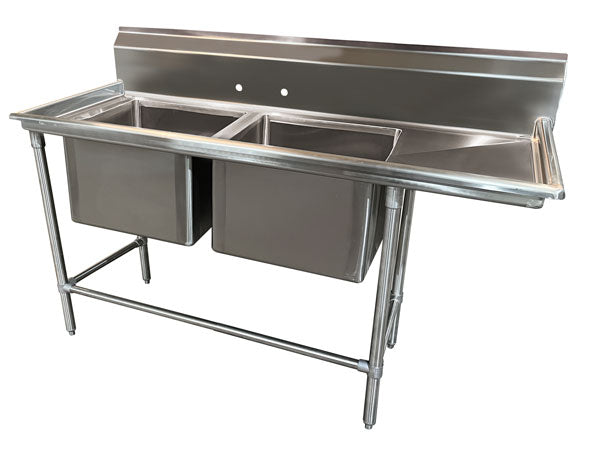 Advance Tabco 94-62-36-24R (2) Two Compartment Sink