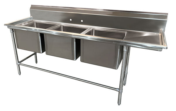 Advance Tabco 94-63-54-18R (3) Three Compartment Sink
