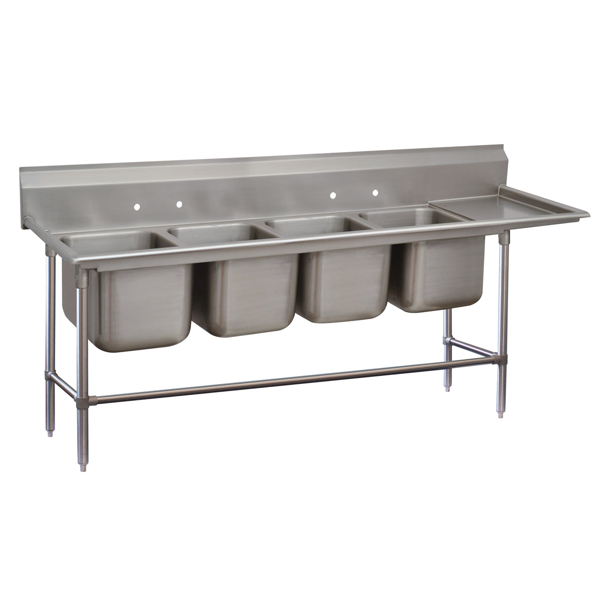 Advance Tabco 94-64-72-24R (4) Four Compartment Sink