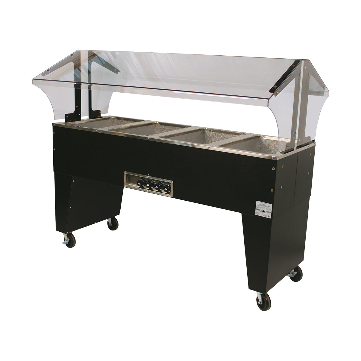 Advance Tabco B4-120-B-S 62" Portable Hot Food Buffet Table, (4) Open Wells