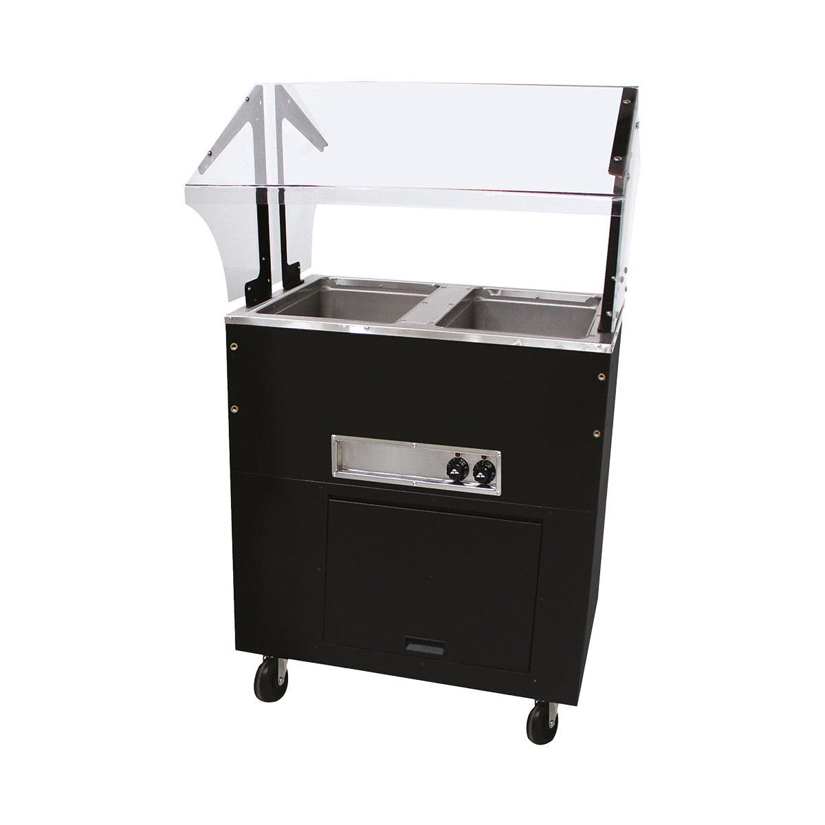 Advance Tabco BSW2-120-B-SB 31" Portable Hot Food Buffet Table, (2) Sealed Wells