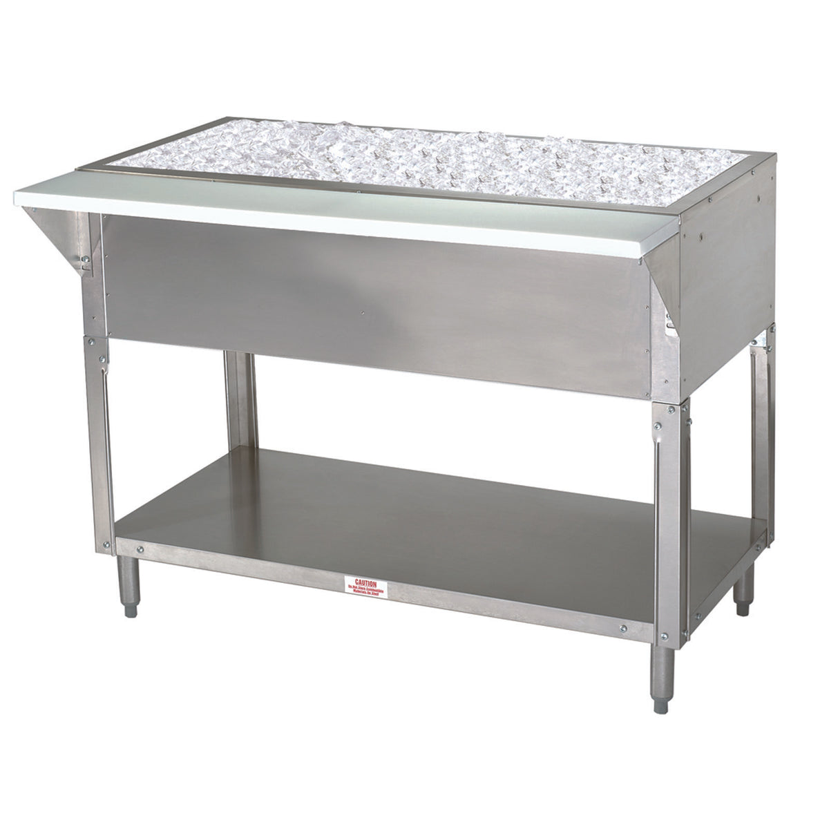 Advance Tabco CPU-4 62" Ice-Cooled Table with Undershelf, (4) Pan