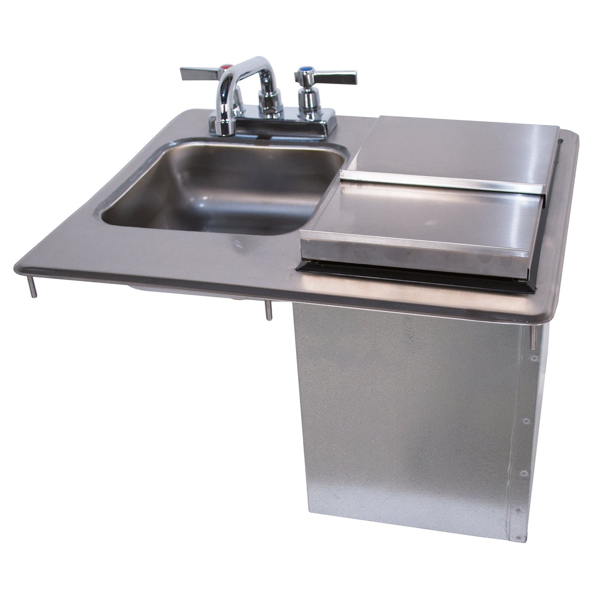 Advance Tabco D-24-SIBL Drop-In Hand Sink with Ice Bin, 21"W X 18"D Overall