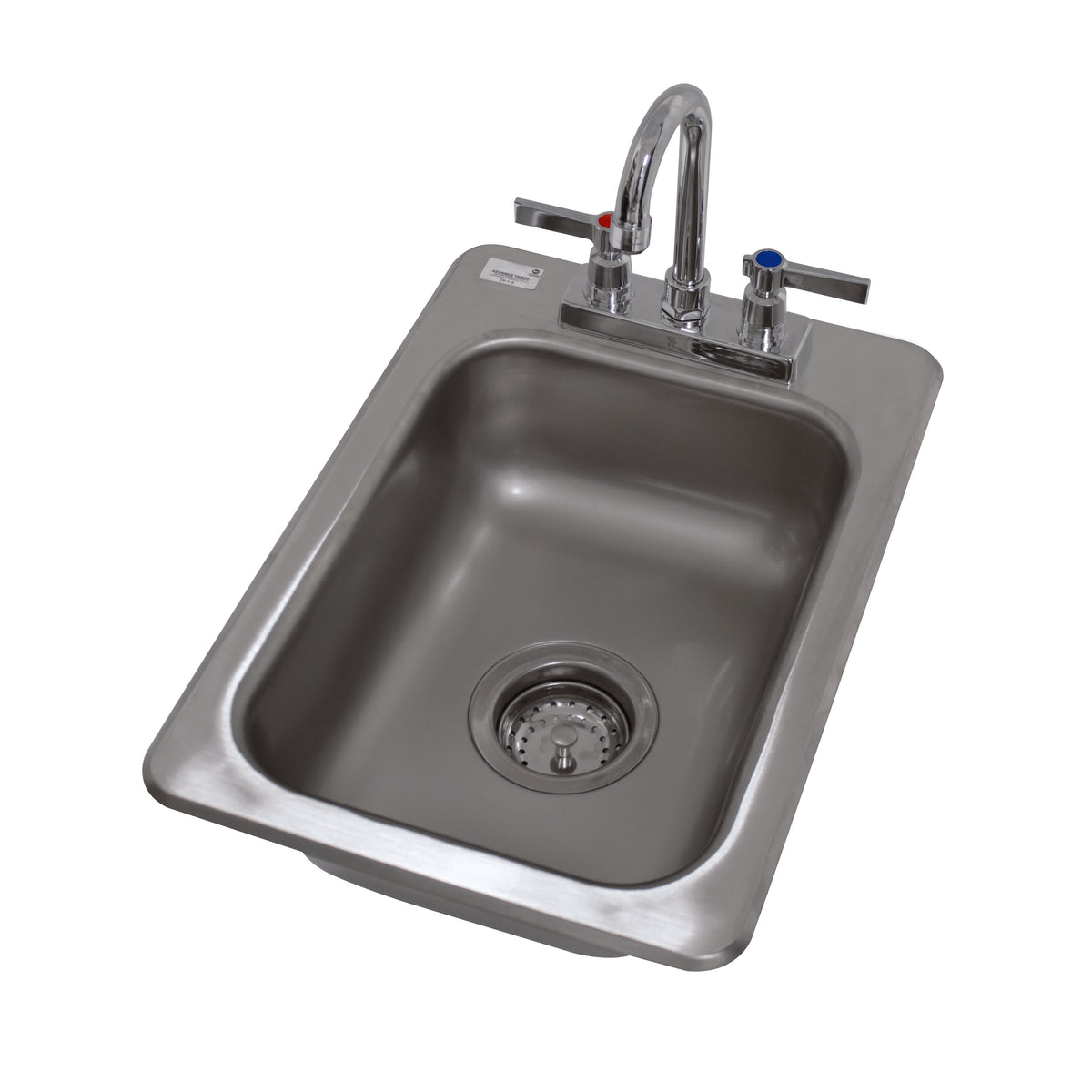 Advance Tabco DI-1-5 Drop-In Bar Hand Sink, 13"W X 19"D Overall