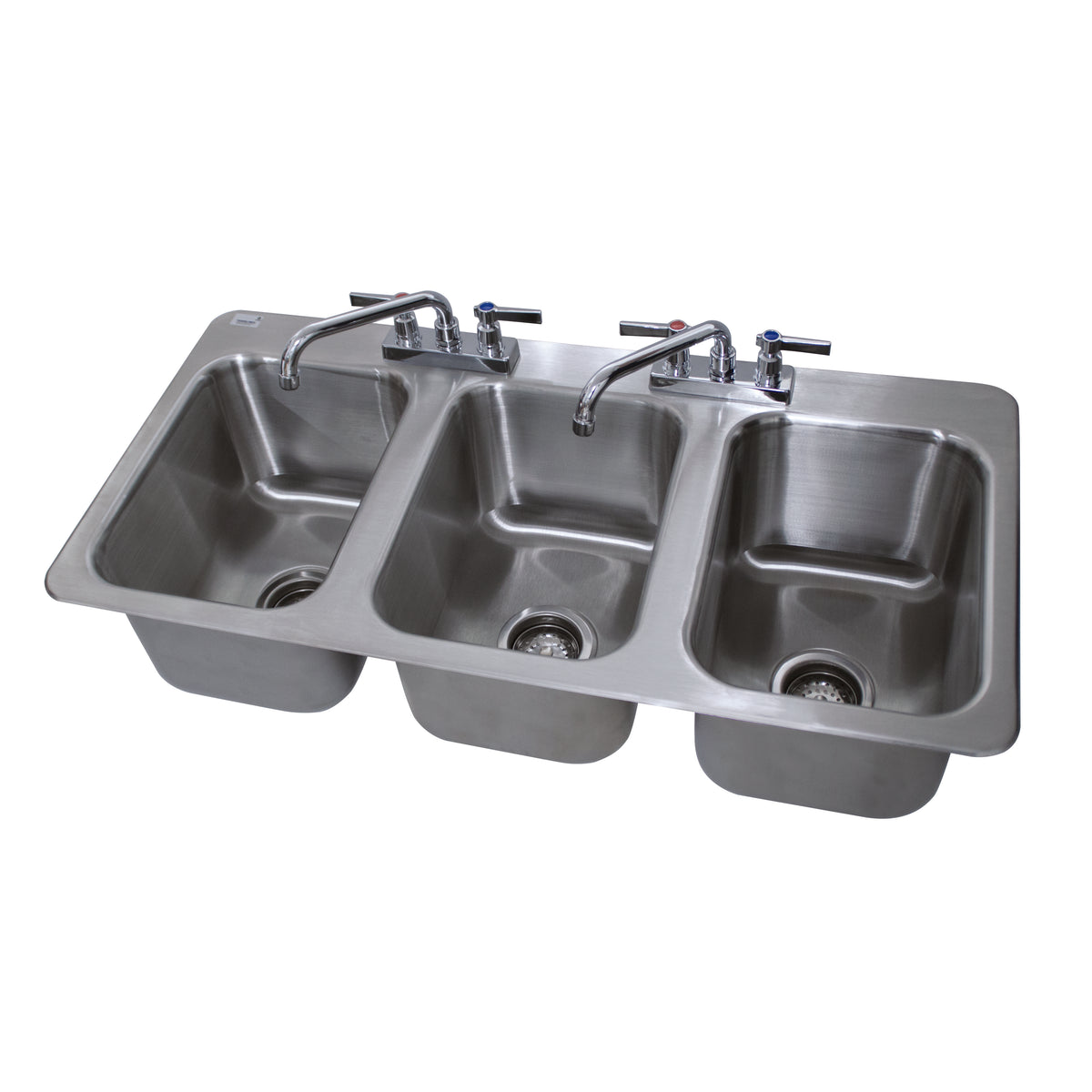 Advance Tabco DI-3-10 Drop-In Sink, 3-Compartment