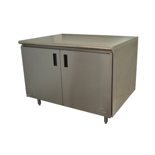 Advance Tabco EHB-SS-304 48" Cabinet Base Hinged Doors Work Table