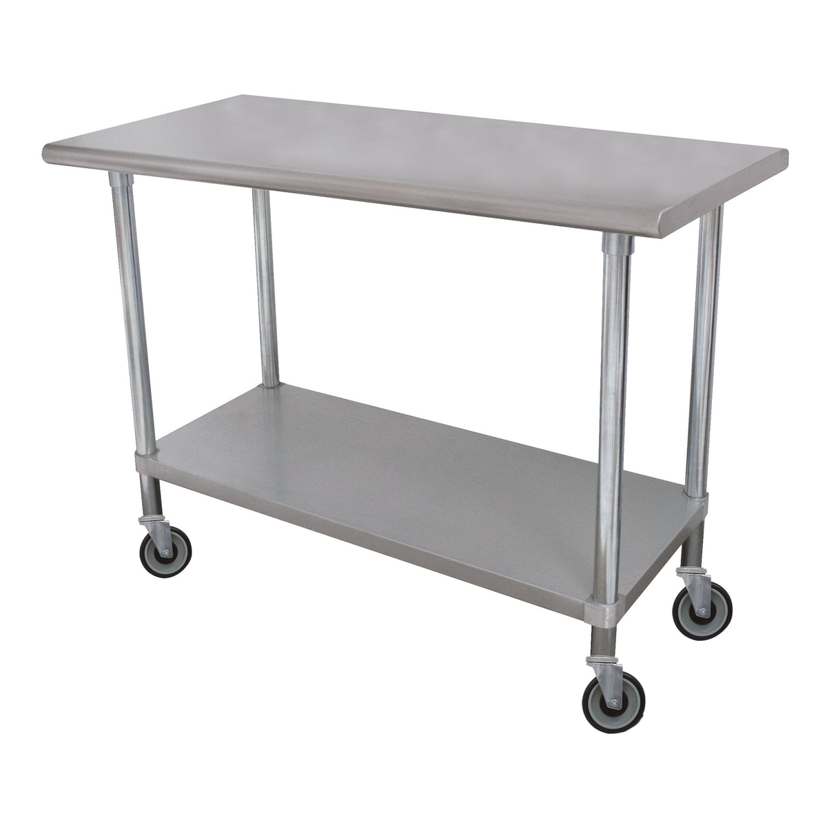 Advance Tabco ELAG-306C-X 72" x 30" 16-Gauge Stainless Steel Work Table with Adjustable Undershelf