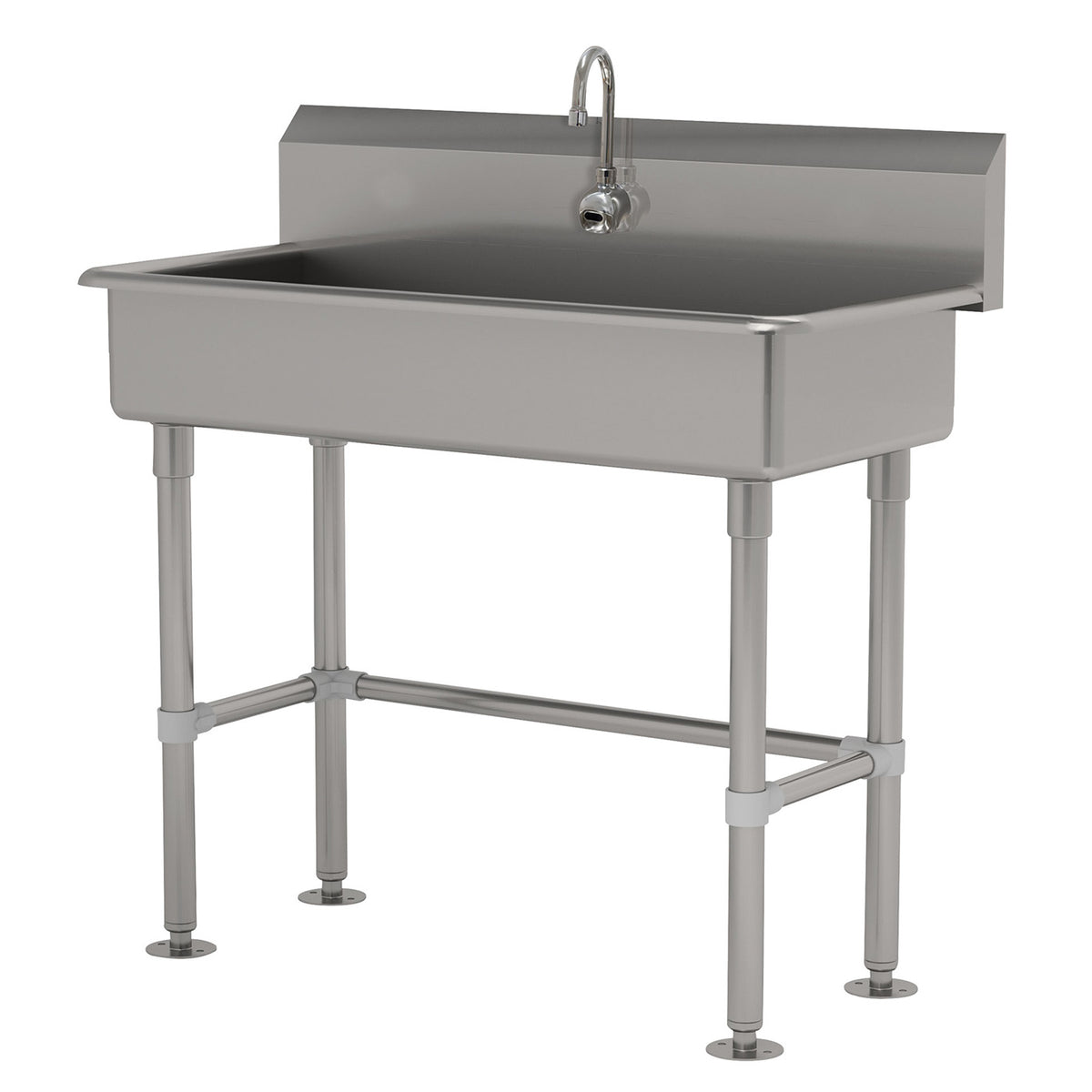 Advance Tabco FC-FM-1-EFADA 40" Freestanding Hand Sink with e-Faucet - 16 gauge