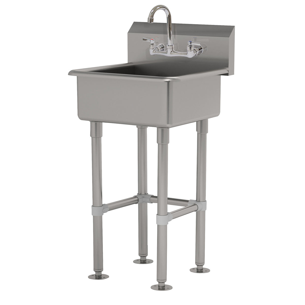 Advance Tabco FC-FM-2721-F 27" Freestanding Hand Sink with Faucet - 16 gauge