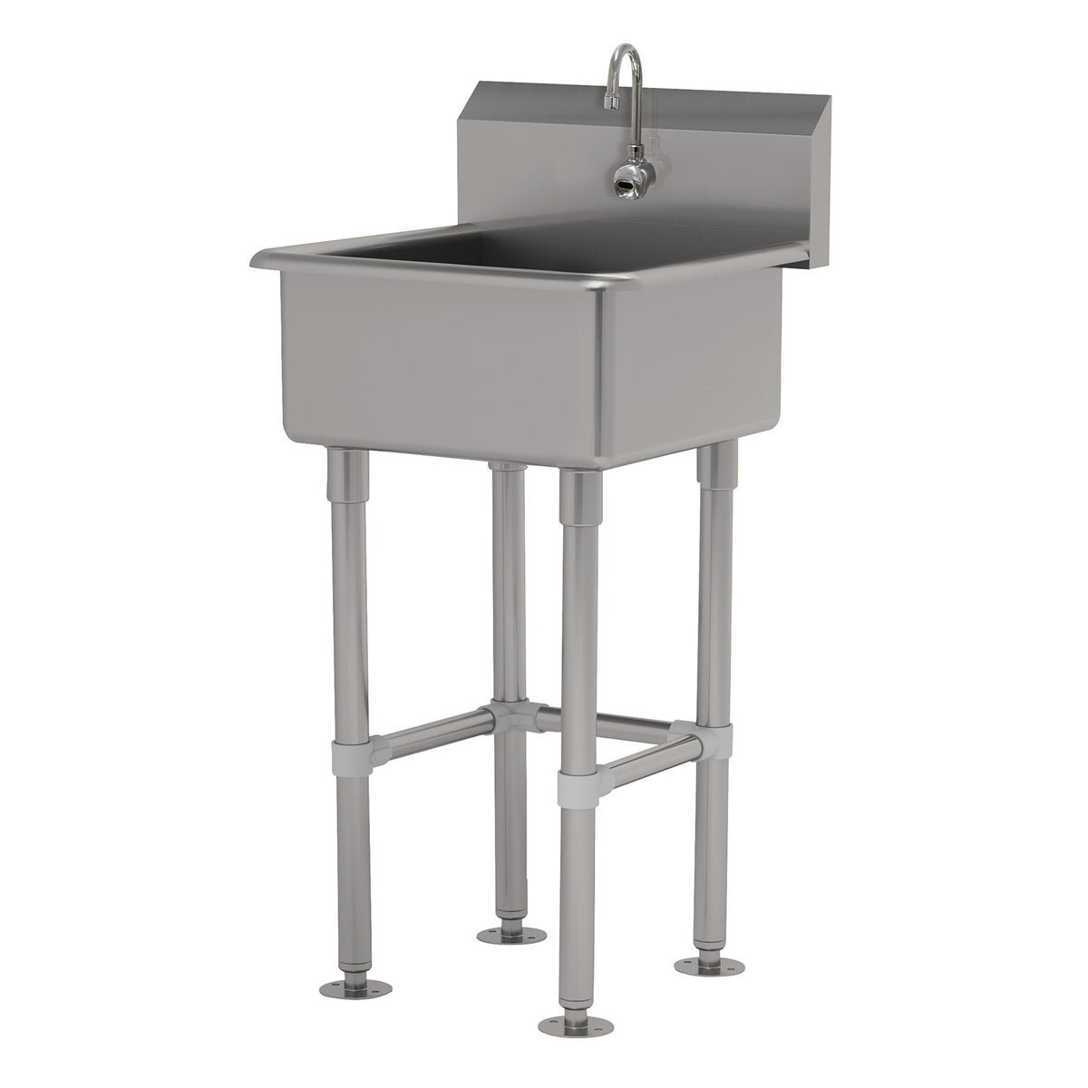 Advance Tabco FS-FM-2721EF 27" Freestanding Hand Sink with e-Faucet - 14 gauge