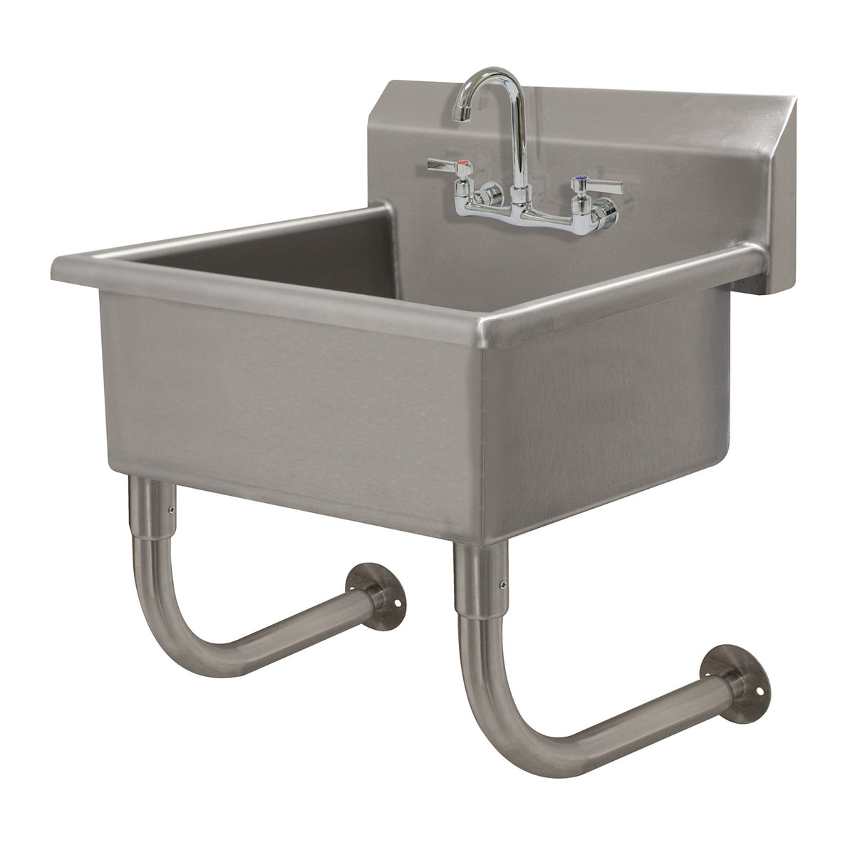 Advance Tabco FS-WM-2721-F 27" Wall Mounted Hand Sink with Faucet - 14 gauge
