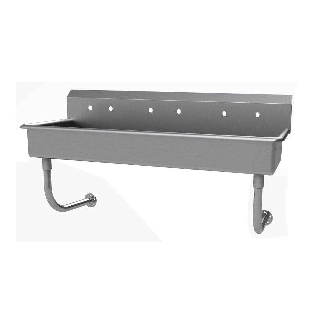 Advance Tabco FS-WM-60-ADA 60" Wall Mounted Multi-Station Hand Sink without Faucet - 14 gauge