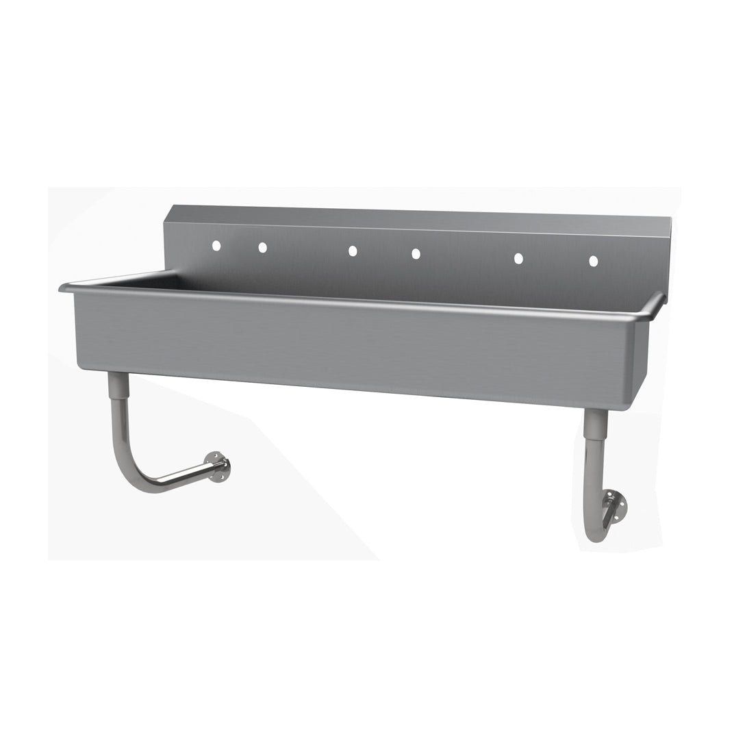 Advance Tabco FS-WM-60 60" Wall Mounted Multi-Station Hand Sink without Faucet - 14 gauge