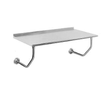 Advance Tabco FSS-W-302 Wall-Mount Work Table, 24" X 30" - Bullnose Edge / 14 gauge