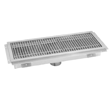 Advance Tabco FTG-760 Floor Trough/Water Receptacle, 60"W X 7-1/2"D X 4" Deep