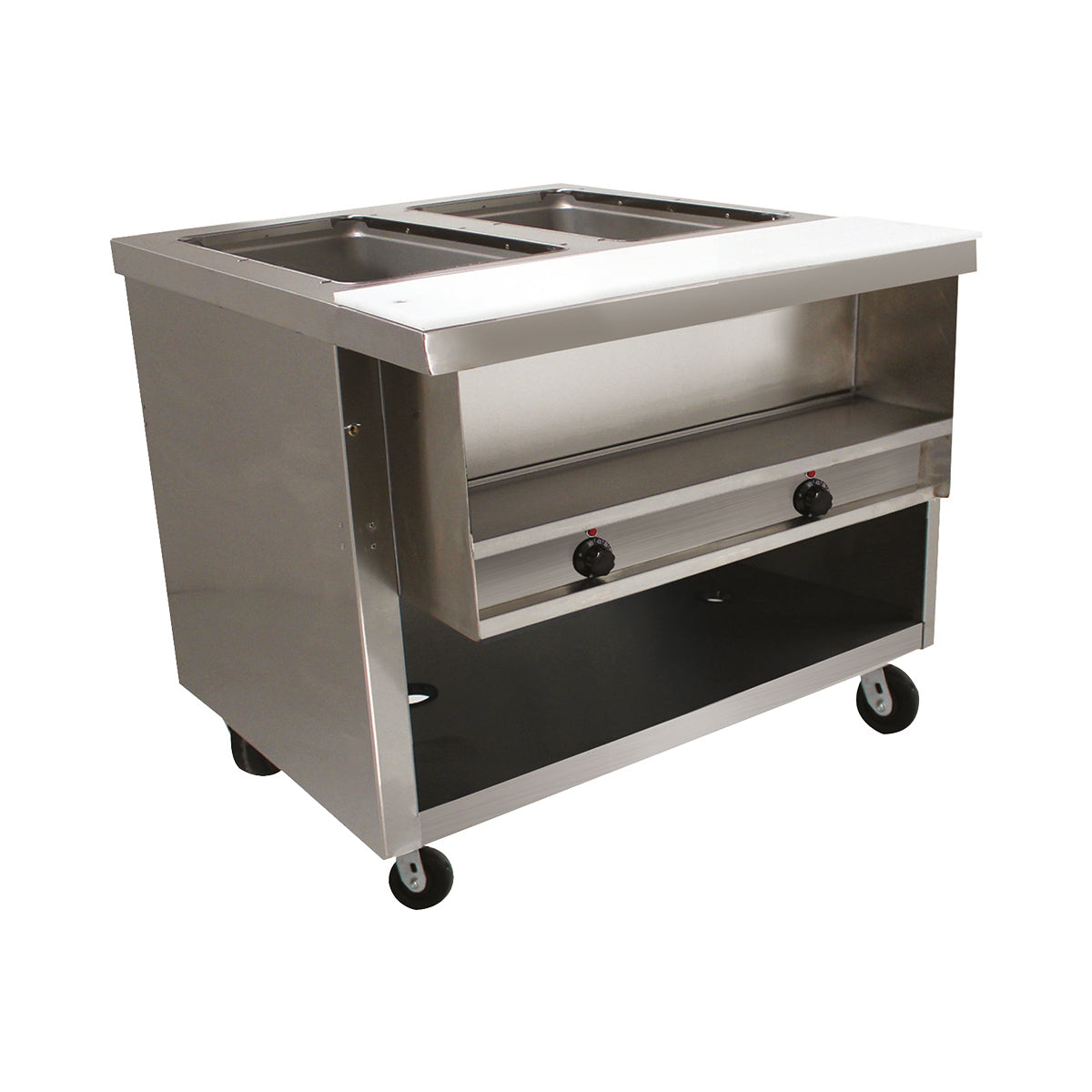 Advance Tabco HDSW-2-120-BS 31" Heavy Duty Hot Food Buffet Table, (2) Sealed Wells
