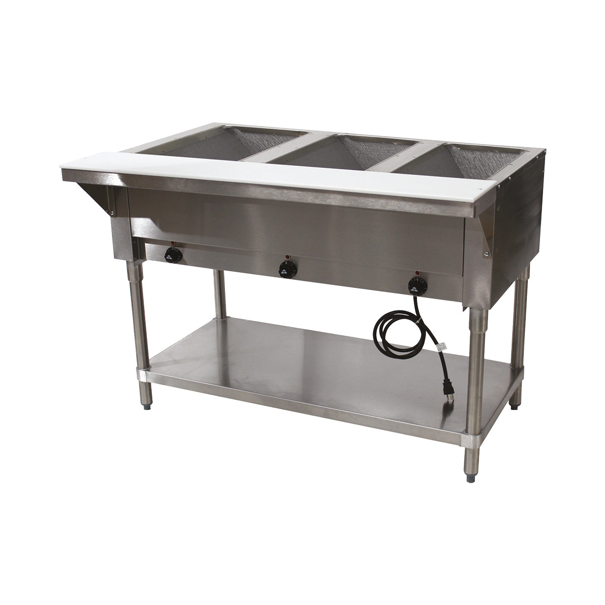 Advance Tabco HF-3E-120 47" Electric Hot Food Table, (3) Open Wells