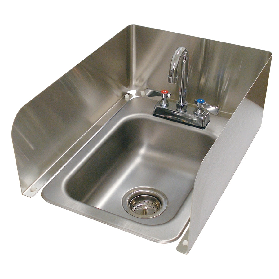 Advance Tabco K-614F Removable 3-Sided Splash For Counter-Mount Drop In Sink
