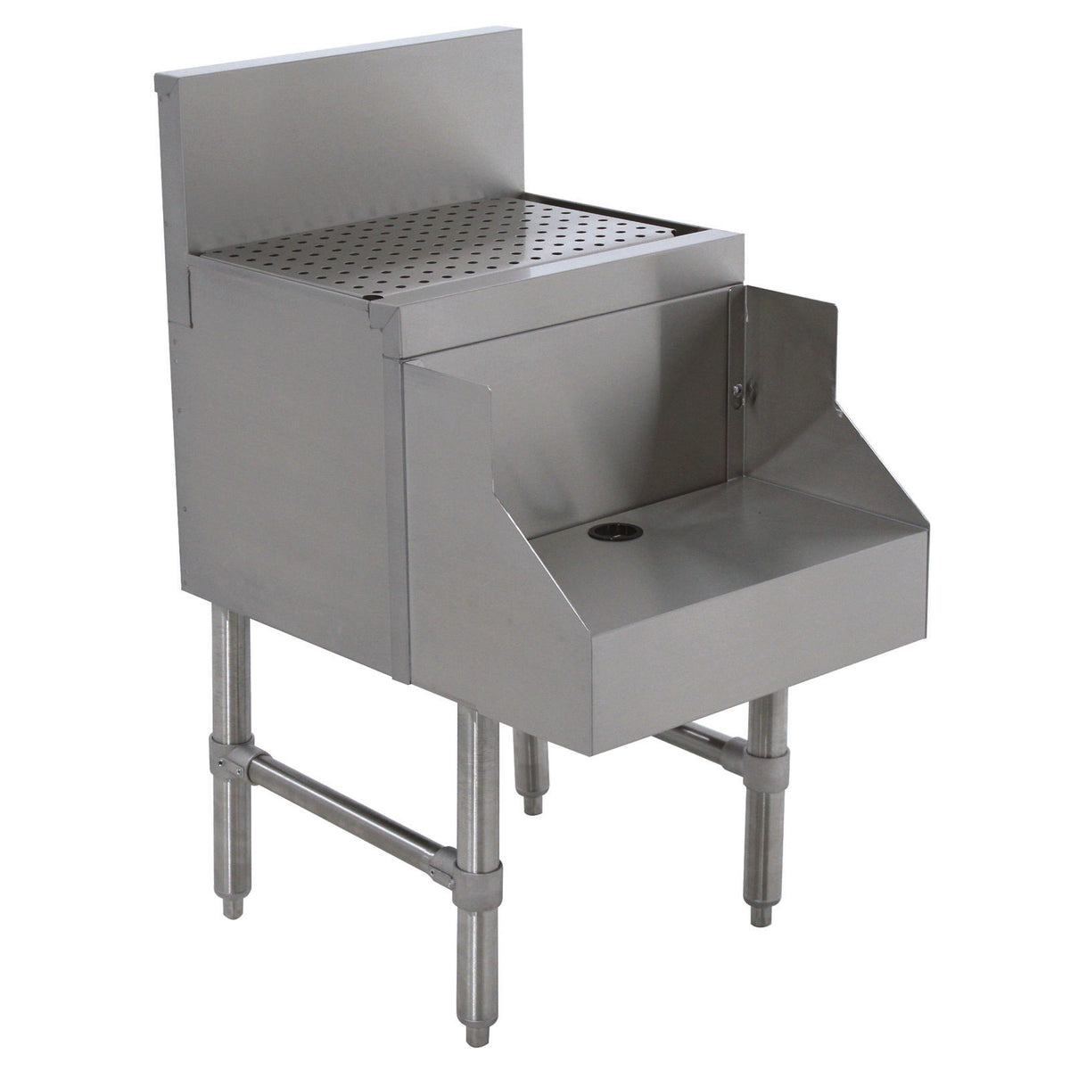 Advance Tabco PRDB-19-18 18" Underbar Blender Station with Drainboard