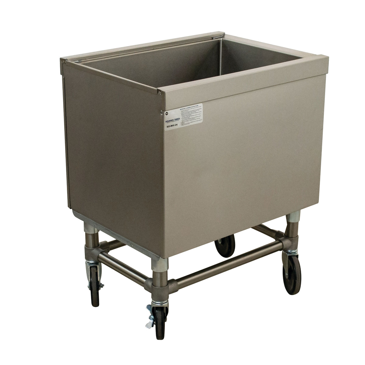 Advance Tabco SCI-MIC-30 Stainless Steel Portable Ice Bin, 127 lb, Silver