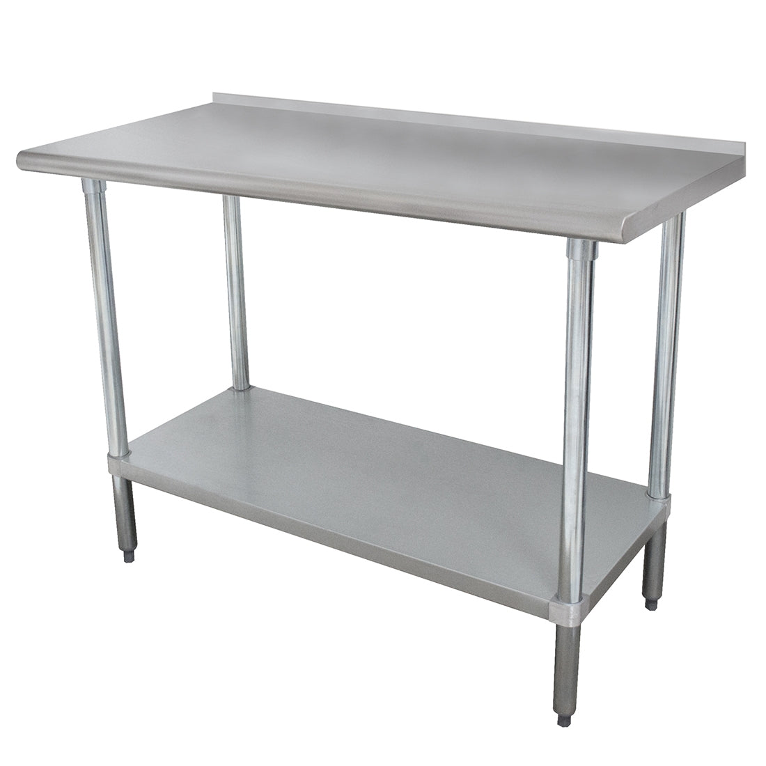 Advance Tabco SFG-307 84" x 30" 16-Gauge Stainless Steel Work Table with Adjustable Undershelf