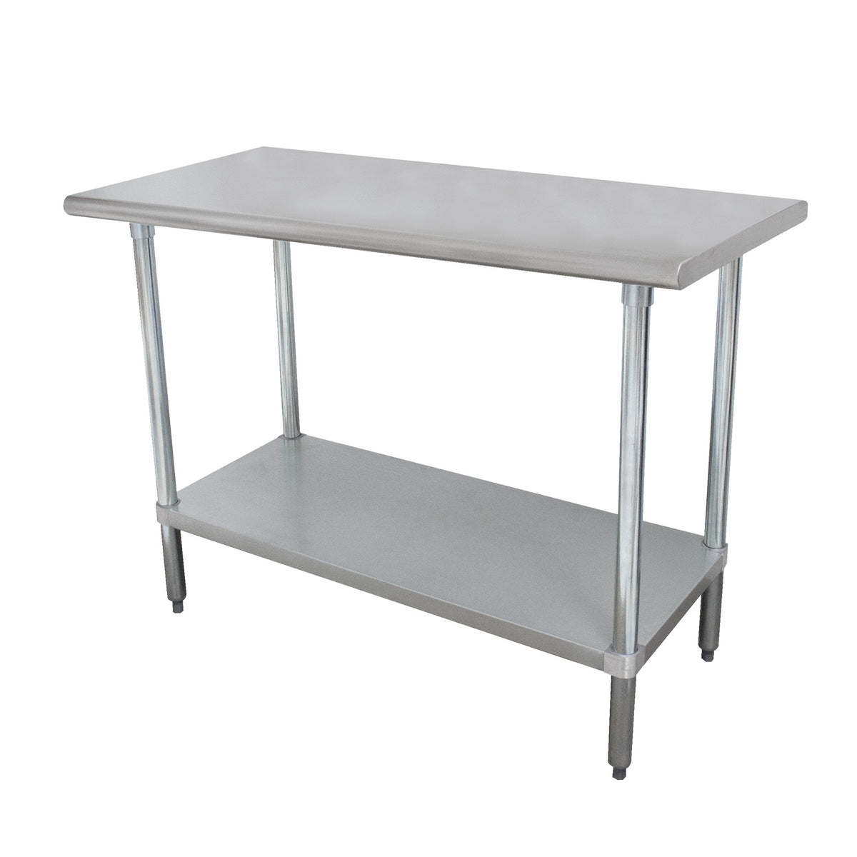 Advance Tabco SLAG-247-X 84" x 24" 16-Gauge Stainless Steel Work Table with Adjustable Undershelf